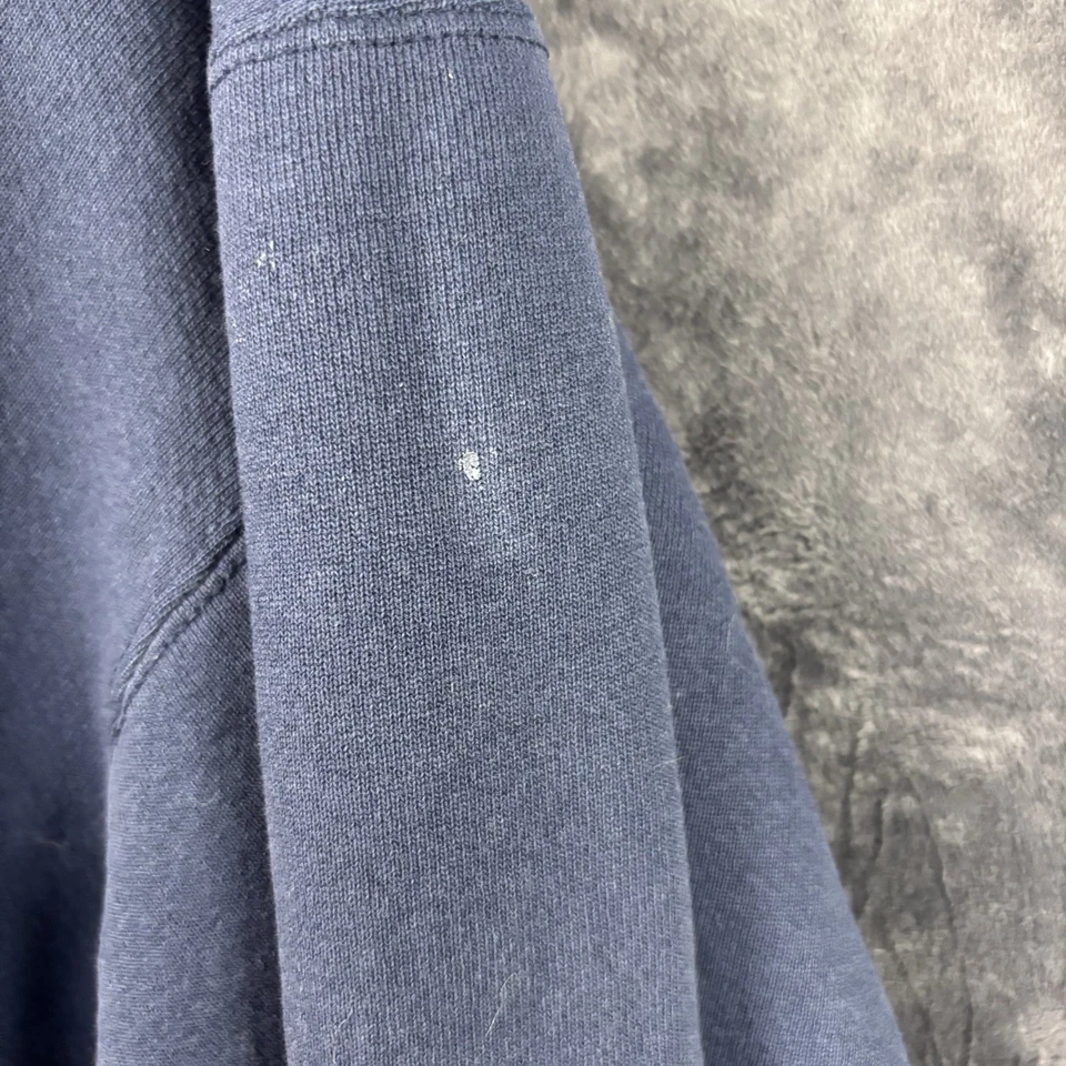 Sudadera vintage Hanes Michigan Wolverines bordada azul L-XL etiqueta en blanco Foto 2 de 4