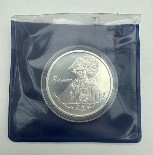 2006 South Georgia £2.00 Silver Proof Commemorative Coin QEII 80th Birthday - Picture 3 of 3