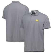 Men's Peter Millar Navy Michigan Wolverines Jubilee Striped Performance Jersey