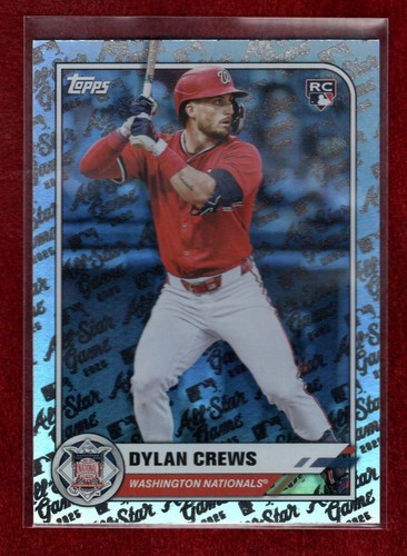 DYLAN CREWS 2025 TOPPS ALL-STAR GAME RAINBOW FOIL RC WASHINGTON NATIONALS