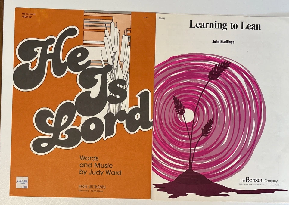 Lot of 9 Vintage 1970s-80s Sheet Music Pieces Traditional  Contemporary Mix VGUC - Image 2 of 4