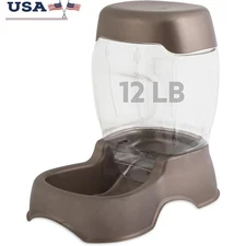 Automatic Pet Food Dispenser Durable Gravity Feeder Cats & Dogs Dry Food Bowl US