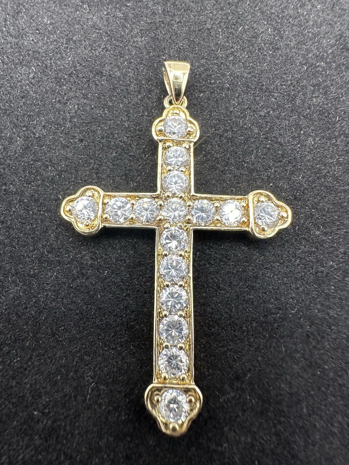 Sterling Silver 925 Cubic Zirconia Cross Pendant