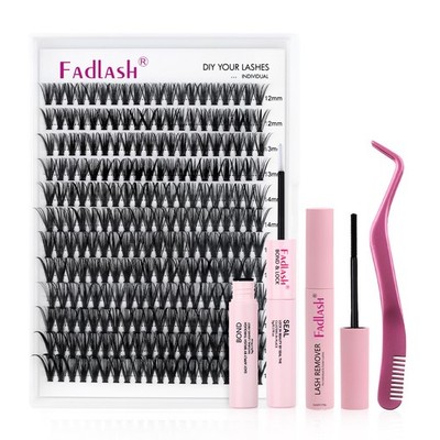 Lash Clusters Kit 40D DIY Lash Extension Kit Ultra-Soft Eyelash Extension 4PCS