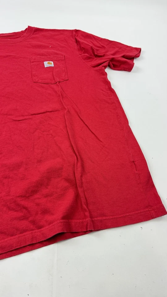 Carhartt Shirt Mens XL Tall Red Pocket Tee Original Fit Workwear Logo Crewneck - Image 3 of 4