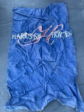 Vintage Harris Show Horses 84in x48in Canvas Stall Drape Wall Banner Advertising