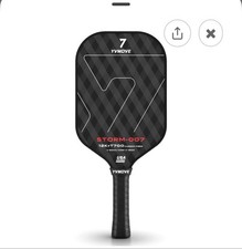 YVmove Pickleball Paddle Storm-007 T700 Raw Carbon Fiber Surface 16mm Flex Core
