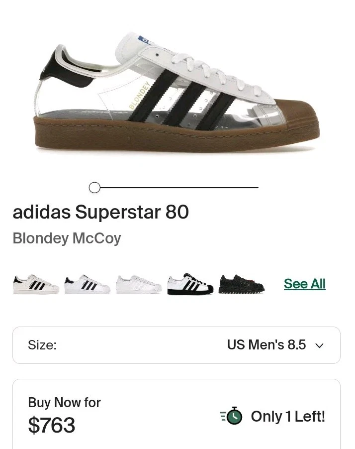 Blondey McCoy x adidas Superstar Black for Sale | Authenticity
