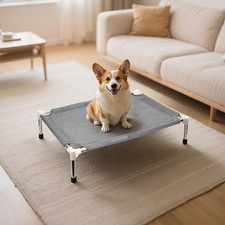 Outdoor Elevated Dog Bed, Dog Cots Beds for Small Dogs, Indoor  Outdoor Cool...