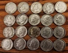 Lot of 20 Roosevelt silver dimes 1961-1964