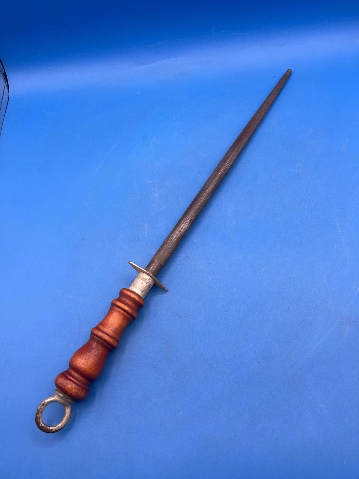 Vintage R.H. Forschner Honing Rod Knife Made in the USA Sharpener 21 Inch Used