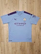 MANCHESTER CITY 2019 2020 HOME FOOTBALL SHIRT SOCCER JERSEY XL PUMA