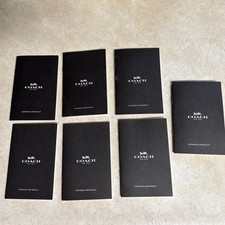 7 Lot Coach Footwear Care Booklet Replacement Brochure Instructions