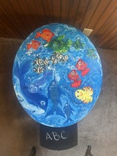 Fun colorful Sea life Chalkboard/Table children  s furniture made with love