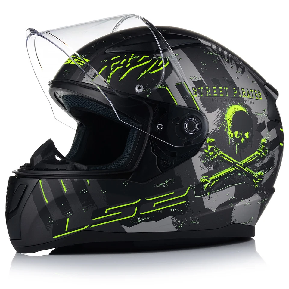 Motorradhelm LS2 FF353 RAPID II PIRATES + 2 Visiere Integralhelm Helm XS - XXXL - Bild 3 von 4