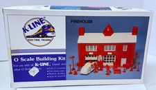 K-Line O Scale: K-Lineville Firehouse Building Kit K-4091 (O/O27) NEW