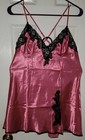 VTG NWOT FREDERICK'S OF HOLLYWOOD Nightie Chemise Slip Pink Satin Medium — photo 10