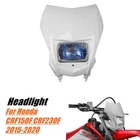White Motorcycles Dirt Bike Enduro Headlight For Honda CRF150F CRF230F 2015-2020