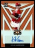 2020 Leaf Valiant Orange Kyle Harrison Auto 19/75 San Francisco Giants #BA-KH1