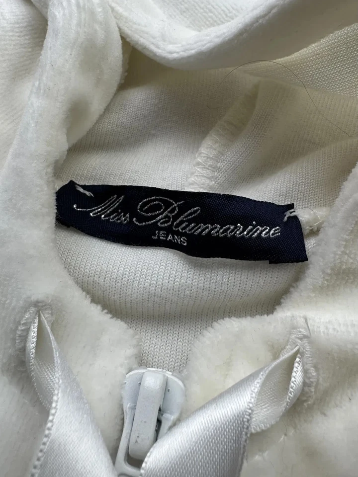 Miss Blumarine Vintage Velour Hooded Dress Women’s Size S - Image 4 of 4