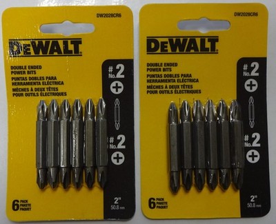 DEWALT DW2028CR6 2'' Double-Ended Phillips #2 Screwdriver Bits 2-6-Packs