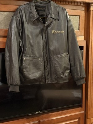 Snapon Tools Vintage Brown Bomber Jacket Size 2XL