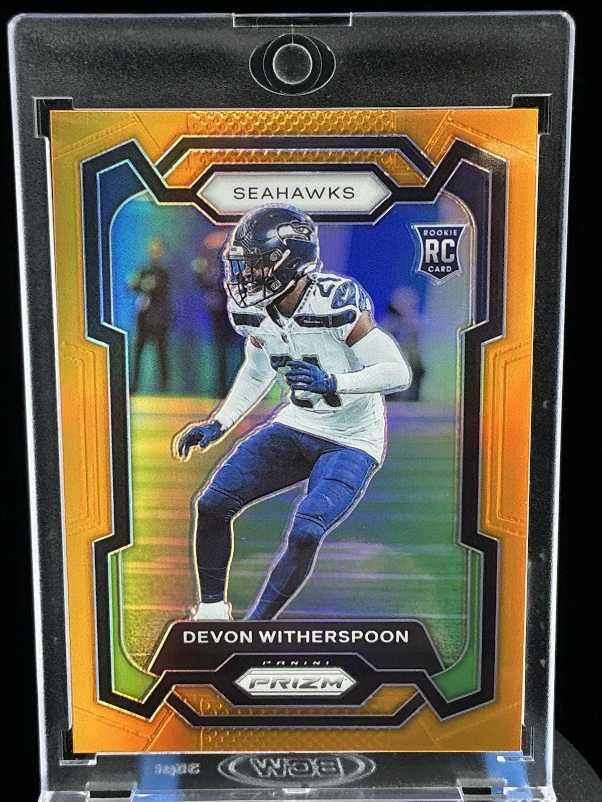 2023 Panini Prizm Devon Witherspoon Orange Prizm RC 154/249 389 Seattle Seahawks