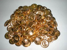 ORIGINAL SOVIET ARMY UNIFORM BUTTON LOT OF 100 BUTTONS - 22MM SIZE