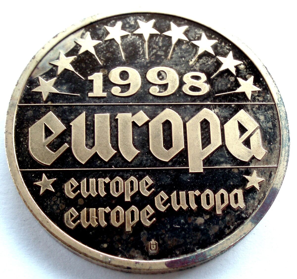 Medal Europa 1998 Deutschland Helmut Kohl + Capsule (9-39)