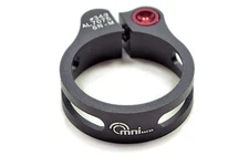 OMNI Racer WORLDS LIGHTEST Super-Lite Offsett Seatpost Clamp: 31.8-32mm BLACK