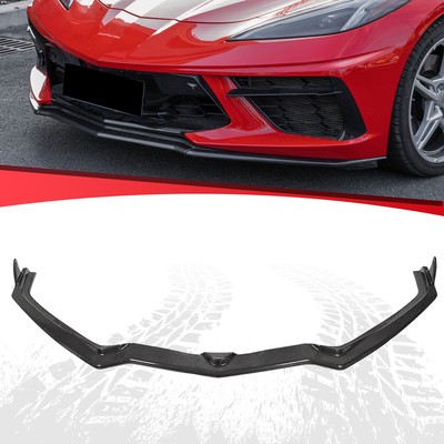 Real Carbon Fiber for Chevrolet Corvette C8 2020-2026 Front Bumper Lip Splitter