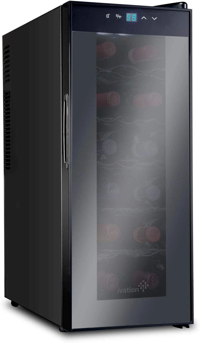 12 Bottle Red and White Wine Thermoelectric Wine Cooler/Chiller Counter Top Wine
Opens in a new wind