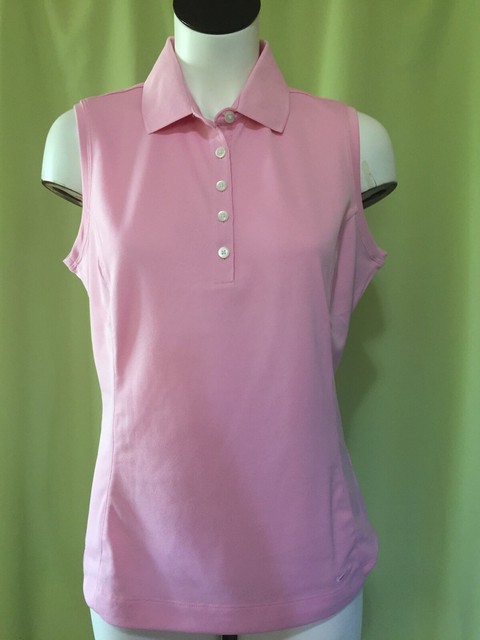 pink nike polo shirt