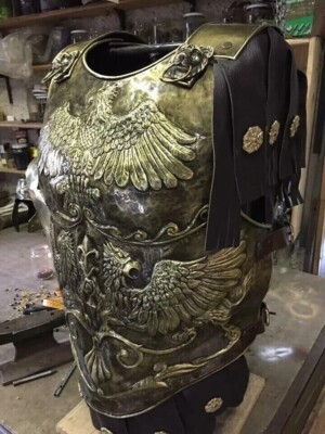 Medieval  Steel Big Eagle Armor Roman Cuirass Reenactment Breastplate