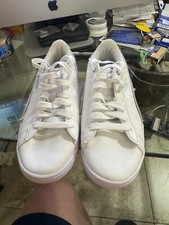 Girl's Puma Vikky 371484-03 White Sneakers - Size 5C - w/free domestic shipping