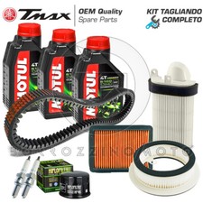 KIT TAGLIANDO YAMAHA T-MAX TMAX 500 2008-2009 CINGHIA OLIO MOTUL FILTRI CANDELE