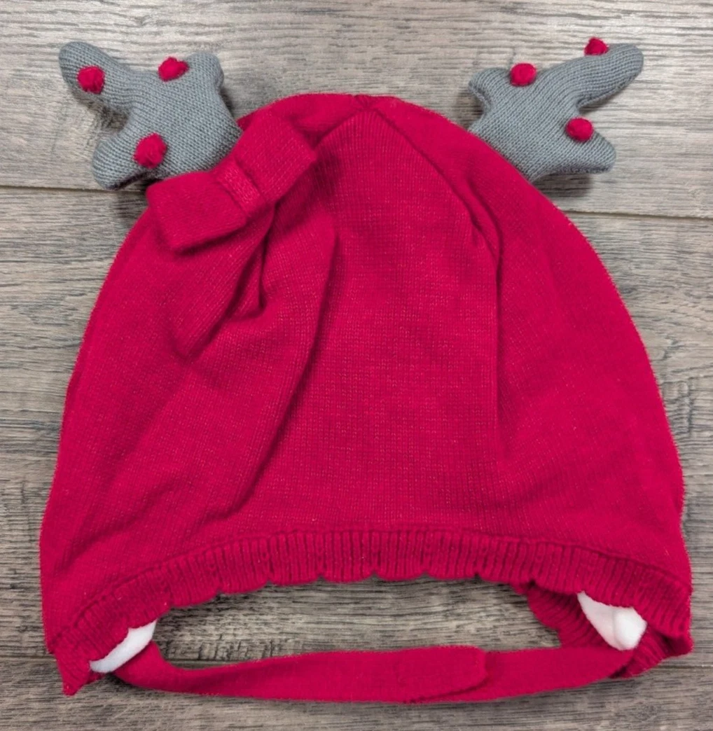 Baby Girl Clothes New Gymboree 18-24 Month Belles & Bowties Reindeer Hat