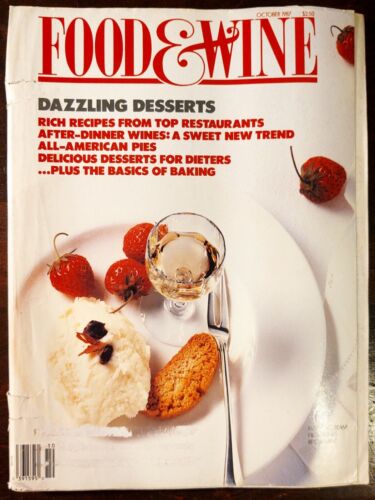 FOOD & WINE MAGAZIN, Oktober 1987, schillernde Desserts, All-American Pies - Bild 1 von 1