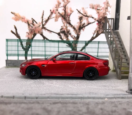 FINE 1:64 Red M3 E92 Coupe Racing Sports Model Diecast Metal Car - Picture 3 of 5