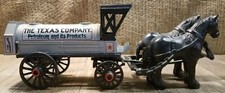 Ertl Texaco Oil Co. Horse-Drawn Tanker Die-cast Bank The Texas Company