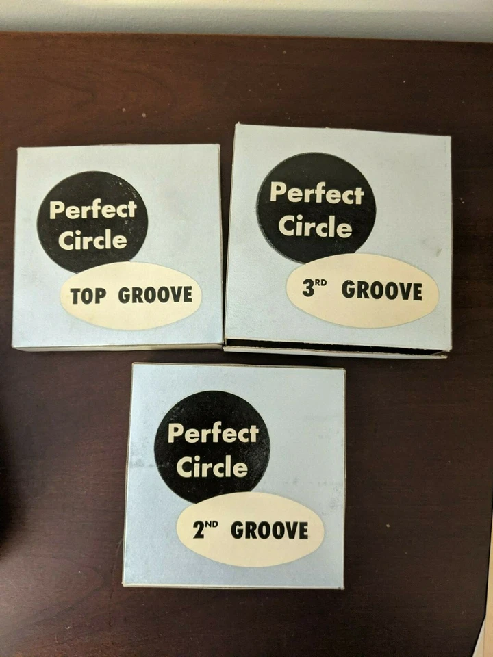 CONJUNTOS DE ANILLOS DE PISTÓN MERCURY MEK-6149-A Perfect Circle 1953-1954 y caja de colección Foto 3 de 4