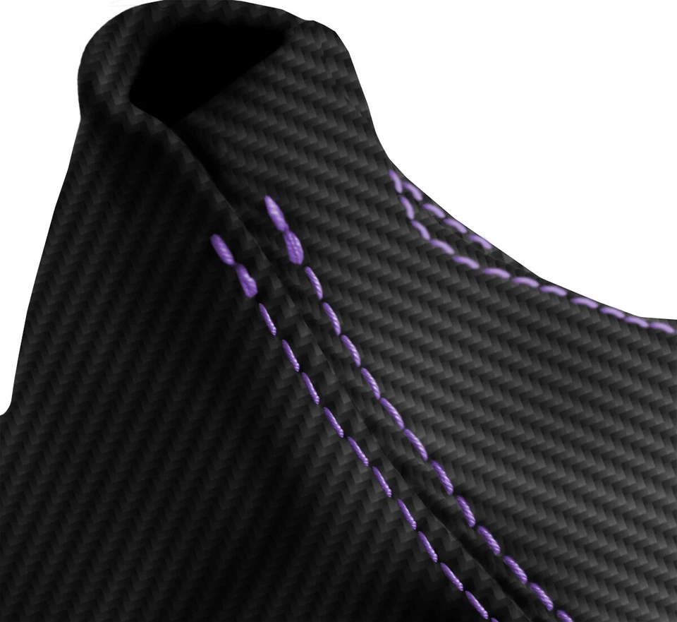 Cubierta de arranque de cambio automático de fibra de carbono para BMW E81 E82 E87 04-13 puntada púrpura Foto 4 de 4