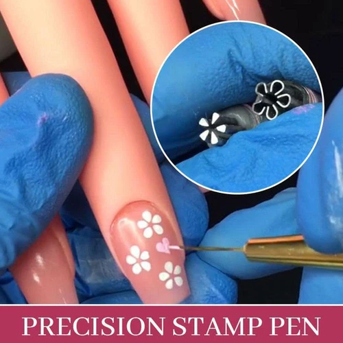 6PCS DIY Nail Nail Art Stamp Pen Set Art Dotting Tools Set for Girls Women - Picture 8 of 14