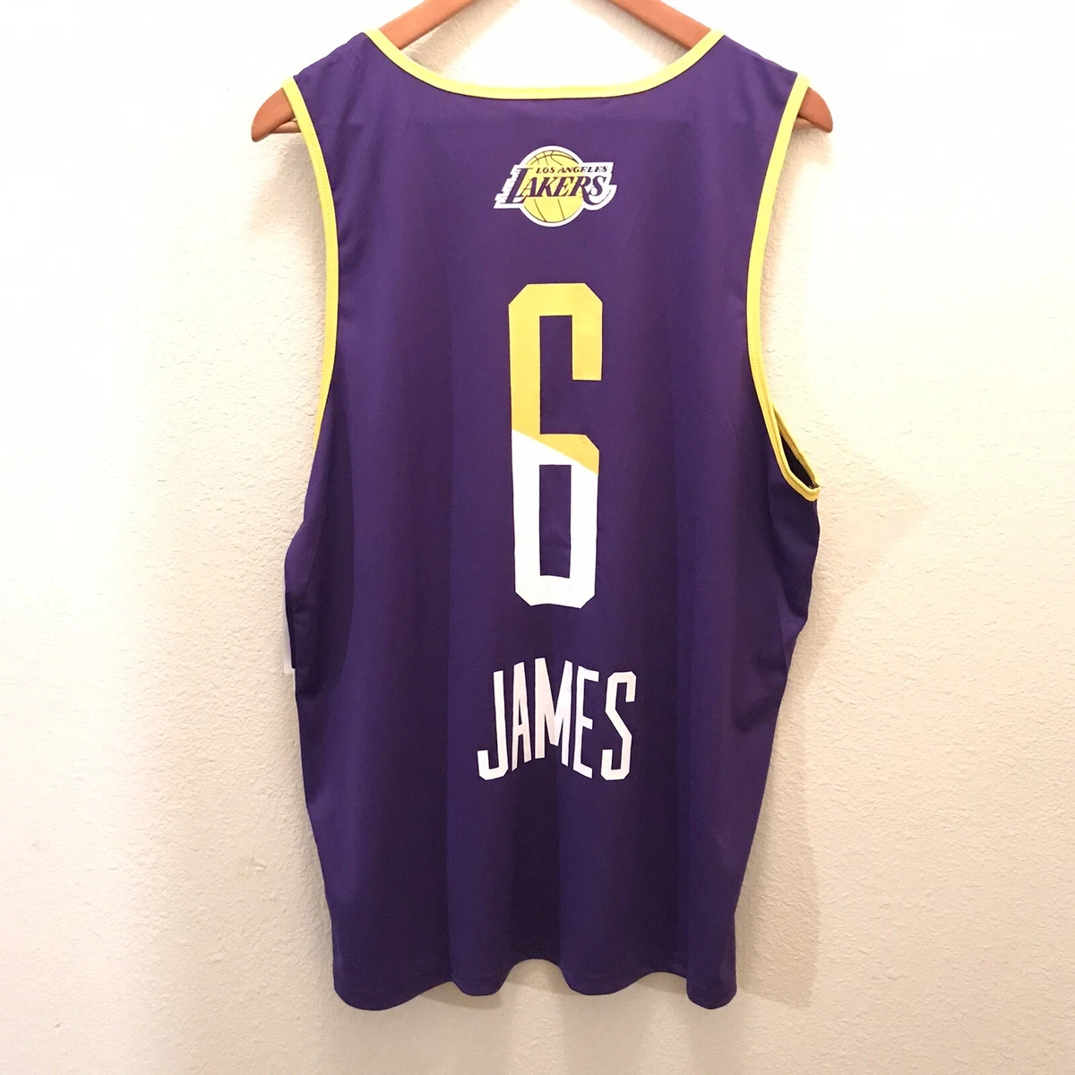 NBA Authentic #6 Lebron James Jersey 2022 Los Angeles Lakers