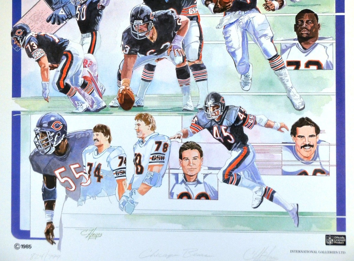 NFL シカゴベアーズ　1985スーパーボウル制覇記念5000限定レリーフ壁掛け 85 Bears Memorabilia
