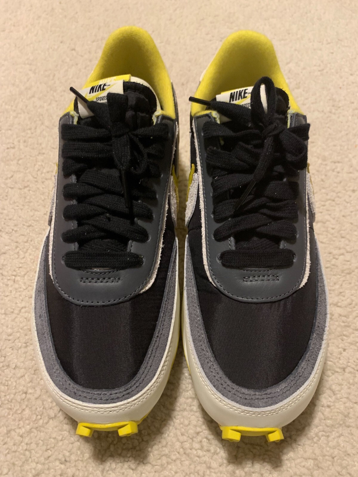 SACAI X NIKE Taglia 9 5 Nike LD Waffle Sacai sotto copertura nero limone brillante