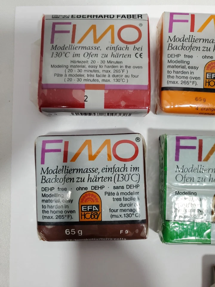 Lot of 9 (65g/ 2.29 oz) Fimo Polymer Clay Mixed Color Lot - Image 2 of 4
