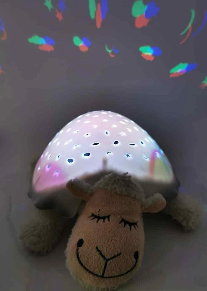 Лучшая цена, светодиодная черепаха ночная лампа, много огней, звезд, луны и рыб, дети. - Изображение 3 из 4