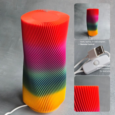 Lampe Kristall USB-betrieben Heilkristallform Lampe A++ Deko Home Nachtlicht