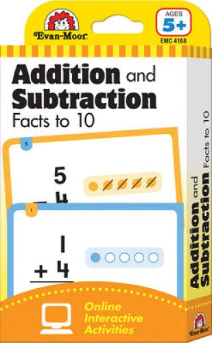 Thumbnail - Flashcards: Beginning Addition And Subtraction Facts To 10 (evan-moor
